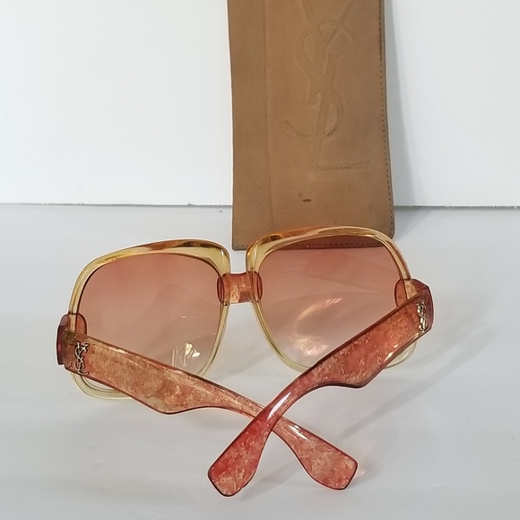 RARE AMAZING Vintage YVES SAINT LAURENT YSL PARIS 1970'S OVERSIZED    Sunglasses - Picture 4 of 16